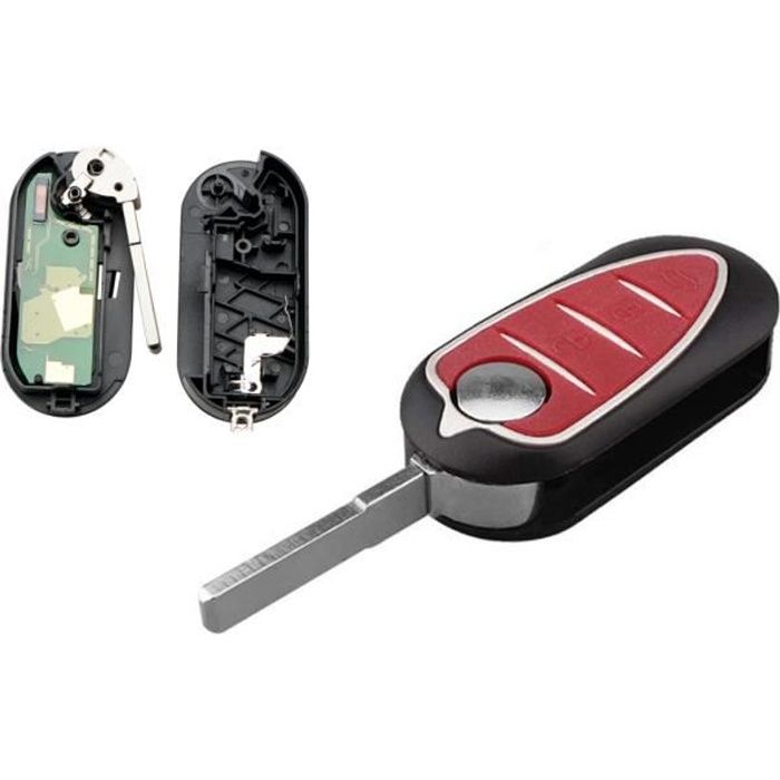 Cle télecommande vierge compatible ALPHA ROMEO GIULIETTA MITO 159 bsi magnetii marelli