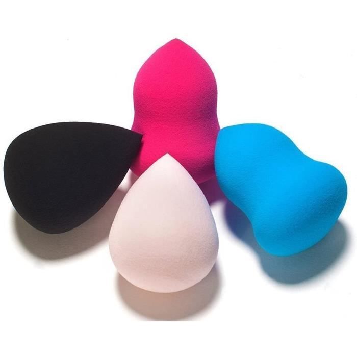 4 pcs Éponge Maquillage Applicateur Beauty Maquillage Éponge Makeup Sponge Blender