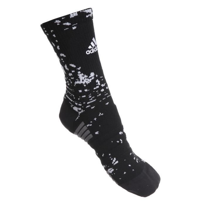 ADIDAS Chaussettes de basketball CTR365 CREW1 - Noir/blanc tâcheté