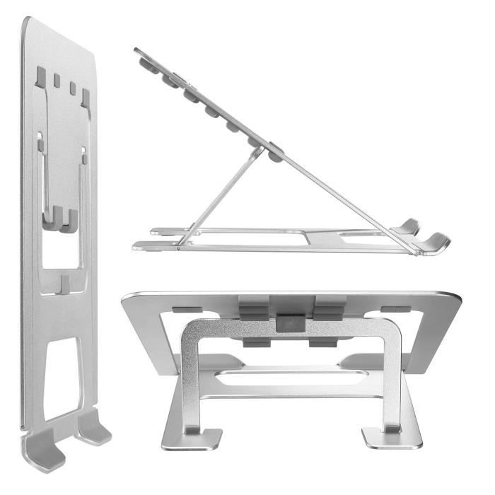 Support pliable ultra-mince pour ordinateur portable Ergo Office ER-416 S en aluminium