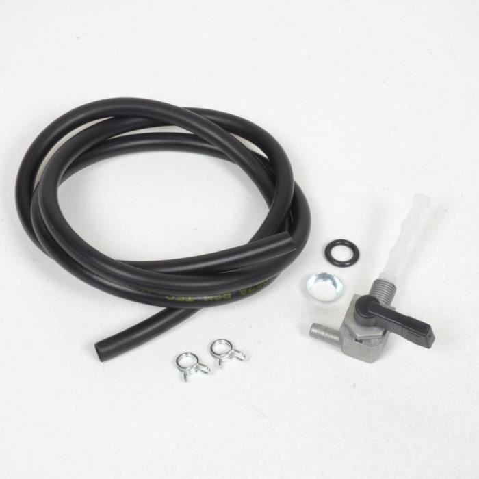 Kit robinet de réservoir d'essence et durite noire pour mobylette MBK 51 AV10