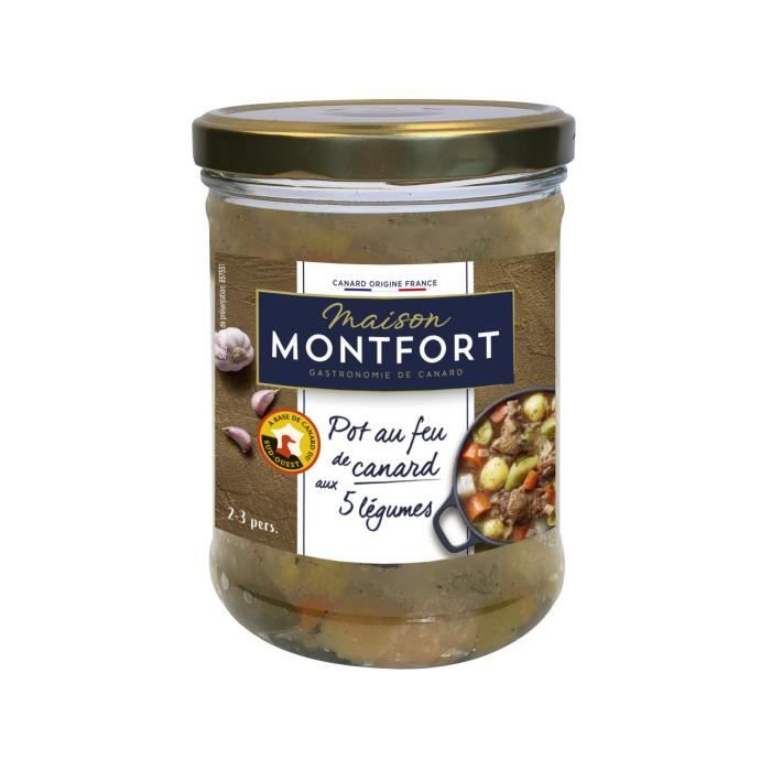 MAISON MONTFORT Pot au feu de canard du sud-ouest aux cinq légumes - 750 g