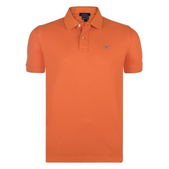 Gant Homme Polo Manche Courte orange