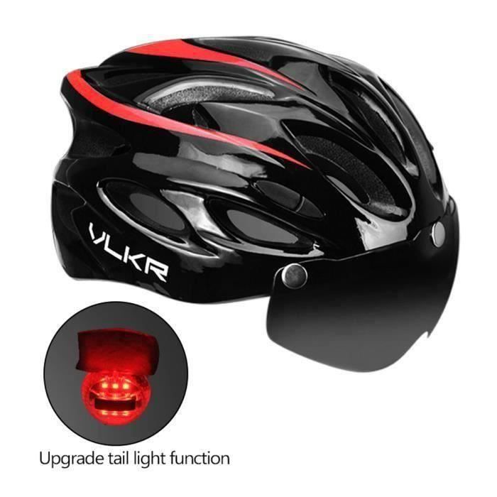 Casque de vélo de montagne ultraléger avec lunettes Équipement de cyclisme