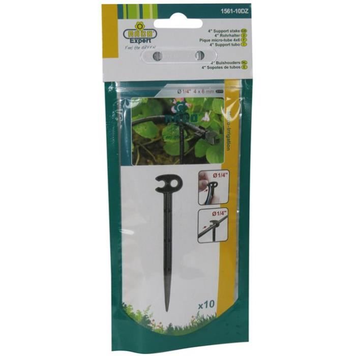 Pique support pour tuyau D : 6mm - lot de 10