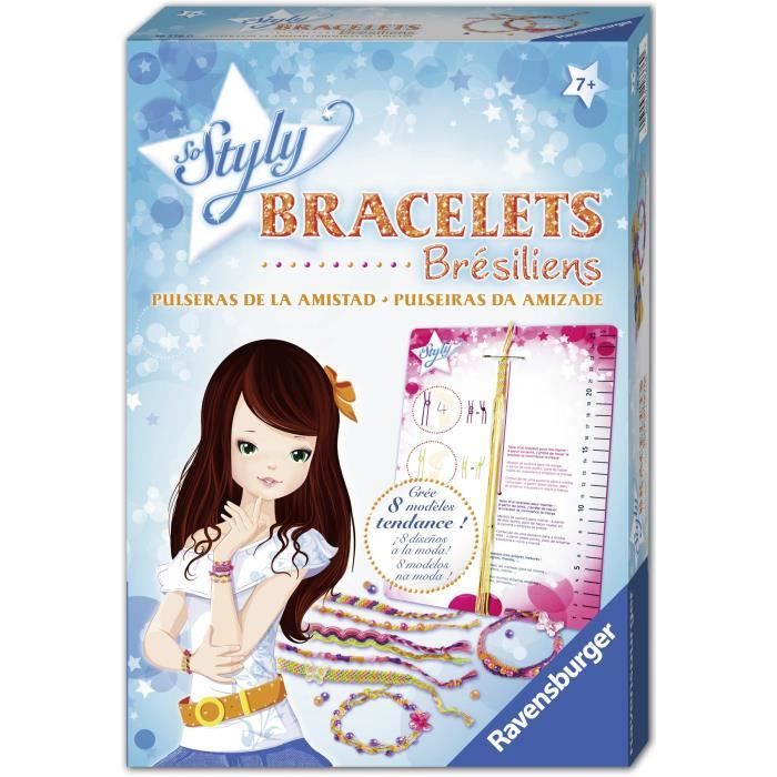 Bracelets brésiliens - Ravensburger - Loisir créatif enfant - Création d'accessoires de mode DIY - Dès 7 ans