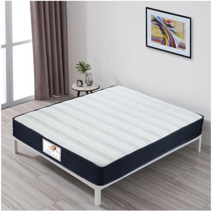 LUXE DESIGN Matelas 140x190 - Mousse à mémoire - 27 cm - 7 zones - Equilibré - Zones de confort