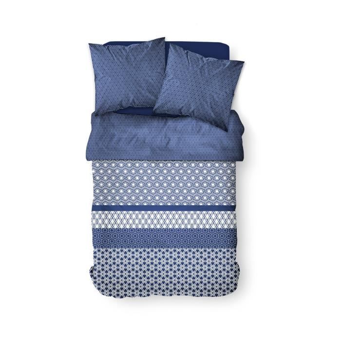 Parure de couette 100% coton 57 fils 240x220 COLONIA