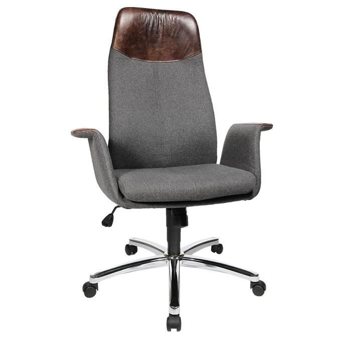 Fauteuil de direction Air Lounge Vintage Anthracite / marron