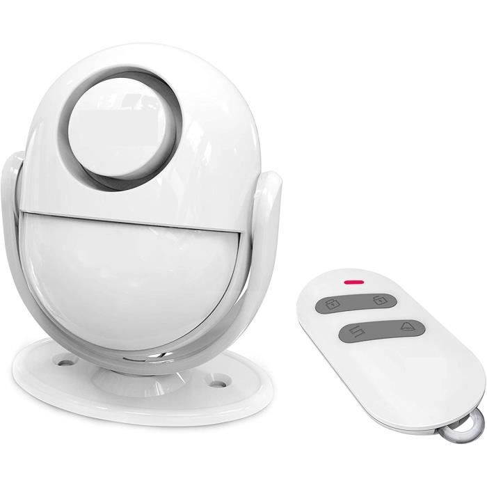 Détecteur de Mouvement - Système d'Alarme avec Télécommande - 125 DB Sirène - Extensible - Sécurité de la Maison - Antivol Anti-Intr