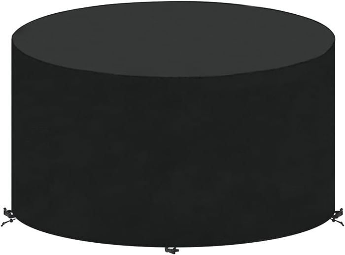 Housse ronde pour meubles de jardin en tissu Oxford robuste pour bâche ronde pour meubles de jardin - Ø130x71 cm