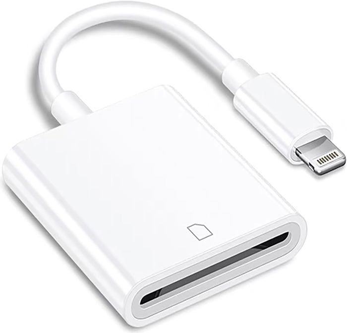 Lecteur De Cartes 5-en-1 Pour IPhone - Compatible SD, TF, XD, CF, MS - Transfert Bidirectionnel Sans App, Pour Photos Et Vidéos