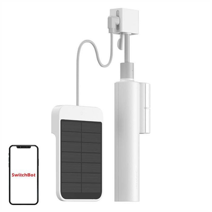 Emetteur - Switchbot - W2701600 - Gestion de stores - Installation facile - Panneau solaire inclus