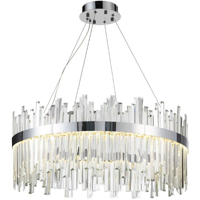 Lampe Suspendue De Plafond Toolight App1516-Cp60 Lampe Pendante Au Plafond 60 X 60 X 60 Cm Chrome