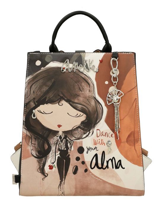 Anekke Sac à dos de loisirs crème gris pour femme - Alma Ole Backpack M Multicolor 303200