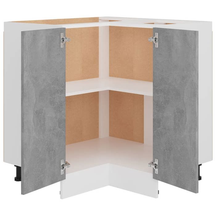 Promotion mai * Armoire de plancher dangle Lyon - Buffet de cuisine - gris béton EU8384802493
