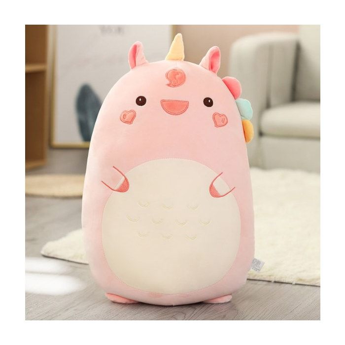 ®RisingFF Peluche 60 cm coussin doux en forme danimal mignon rose - Rising Ff