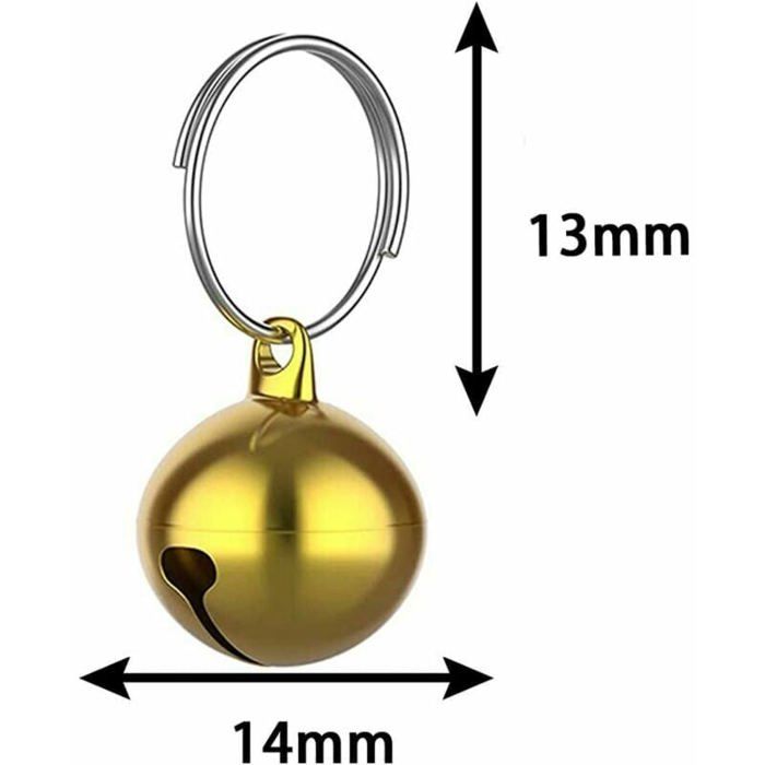 Comparer les prix de 24PCS Pendentifs Grelots pour Collier de Chien ou Chat 14mm Clochette pour Chat en Métal Adorable Cloches pour Chiens  Étiquette