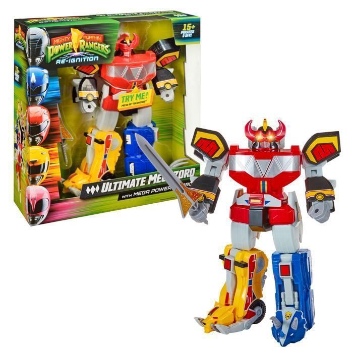 Figurine - POWER RANGERS - Megazord - 30 cm - Fonctions lumineuses et sonores - Dès 4 ans