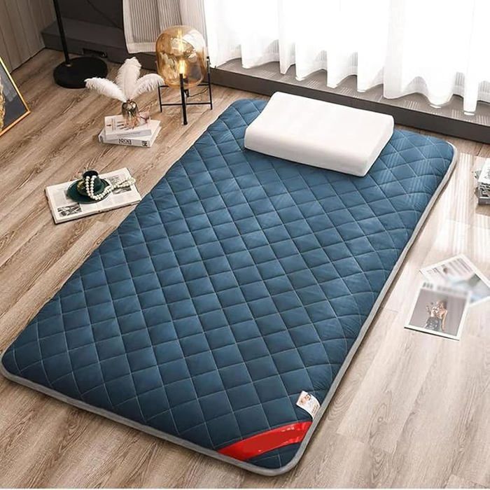 Matelas De Sol Épais Pliable 90x200cm - Futon Japonais Portable Tatami