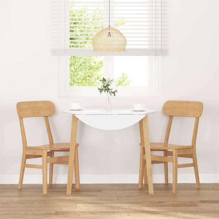 Chaises de salle à manger scandinaves - vidaxl - Lot de 2 - Bois massif - 46x47x81.5 cm - Brun - Capacité 110 kg