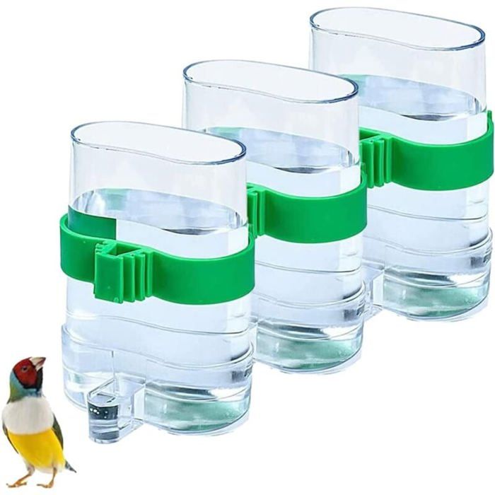 Distributeur deau et de nourriture pour oiseaux 3 pièces Distributeur deau pour mangeoire à oiseaux Distributeur deau auto