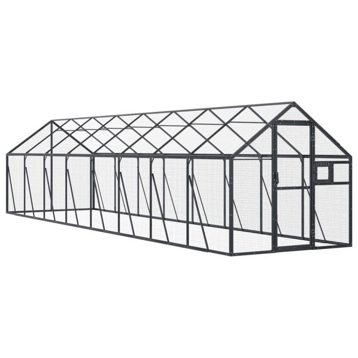 vidaXL Volière 1 79x8x1 85 aluminium