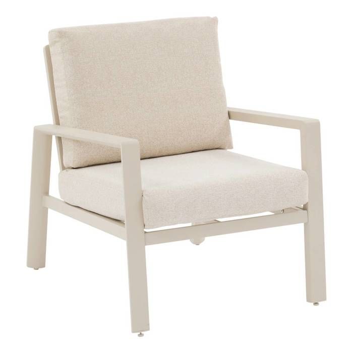 Fauteuil de salon de jardin Luzane argile - Hespéride
