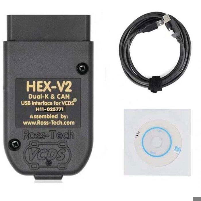 Câble de diagnostic automobile - Virex® - HEX V2 VCDS VAG COM 25.3 - Compatibilité VW/Audi/Skoda/Seat - USB pour scanner