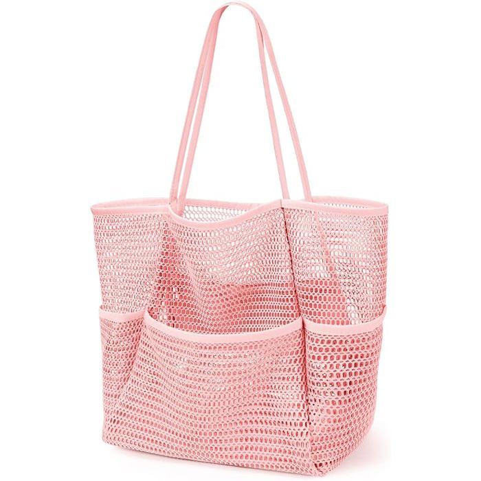 Sac de Plage Femme XJYDNCG Grande Capacité Sac a Main Femme - 35x16x37 - Rose