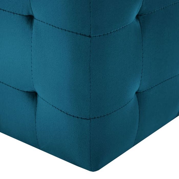 Tables de lit Moderne CHIC 2 pcs Armoires de chevet - Pour chambre - Bleu 30x30x30 cm Tissu velours CC252 Tables de lit Moderne CHIC 2 pcs Armoires de chevet - Pour chambre - Bleu 30x30x30 cm Tissu velours CC252
