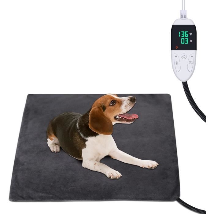 Comparer les prix de ACELIFE Coussin chauffant chien animaux avec 12 niveaux de minuterie et de température cordon résistant à la mastication,45*45cm