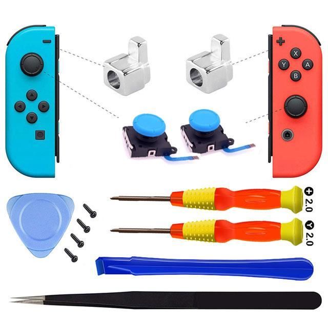 Bleu-Pièces de rechange pour Nintendo Switch, pouce analogique 3D, anciers  analogique avec tournevis, manet - Cdiscount Informatique