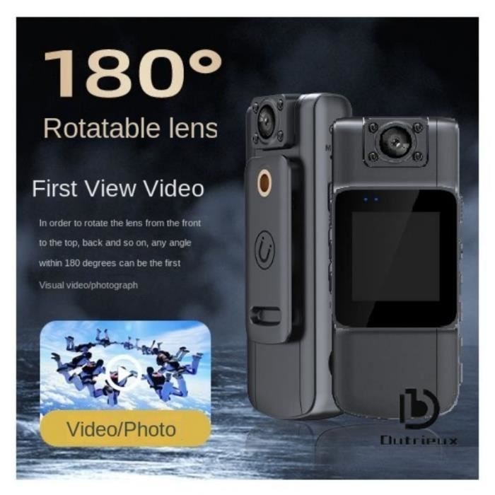 Acheter Mini caméra corporelle Full 4K HD, petite caméra Portable à Vision  nocturne, pour Police