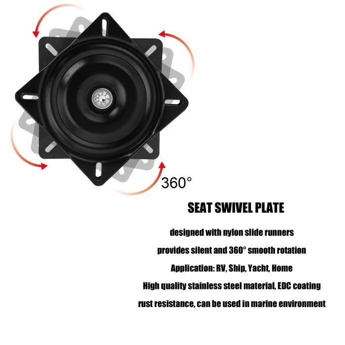 Base Pivotante Siège 360° - 7 Pouces Acier Inoxydable - Pour Bateau, Yacht, Tabourets Et DIY