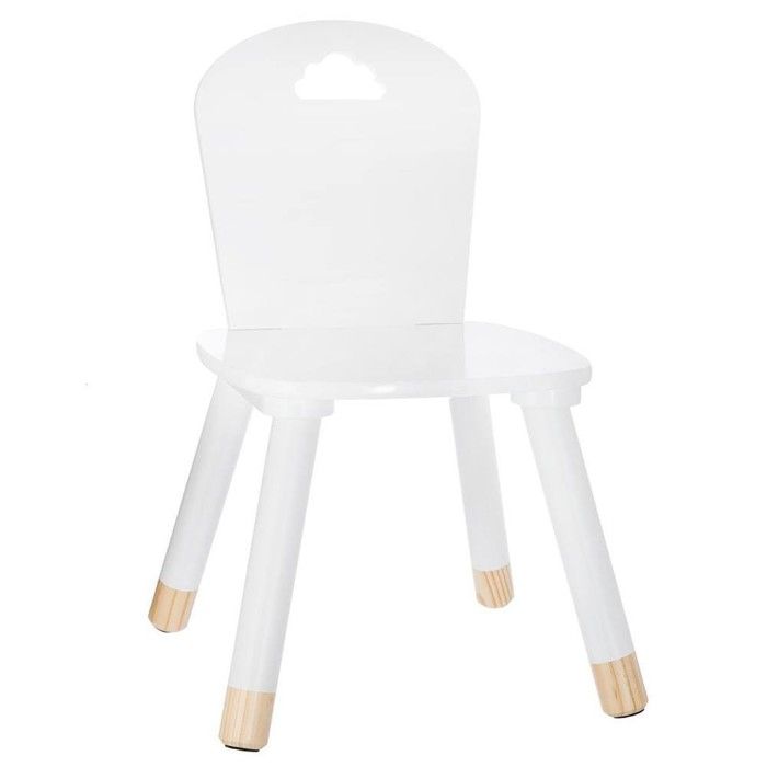 Chaise Douceur Blanche Pour Enfant En Bois Autres Blanc Cdiscount Puericulture Eveil Bebe
