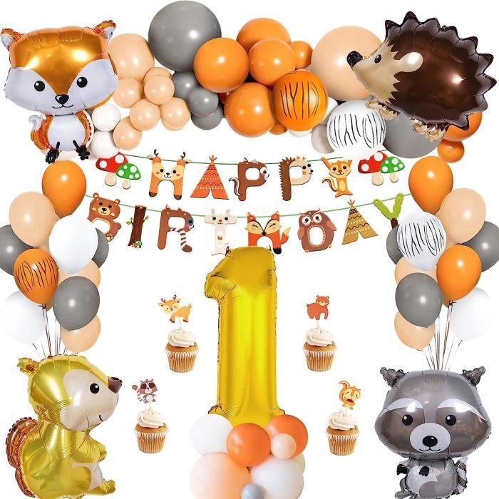 doux abeille bébé anniversaire animal dessin animé thème anniversaire kit  jaune or ballon arc pour la décoration de scène