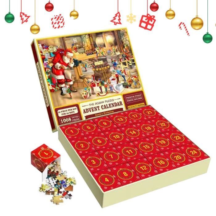 Calendrier De L'Avent 2024 En Puzzle - Thème Nativité, 70x50 Cm, 24 Boîtes, Pour Adultes Et Collectionneurs