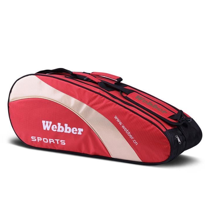 Sac de sport,Grand sac à dos pour raquette de Badminton,sac de Sport pour  raquette de Tennis avec - Double shoulder r