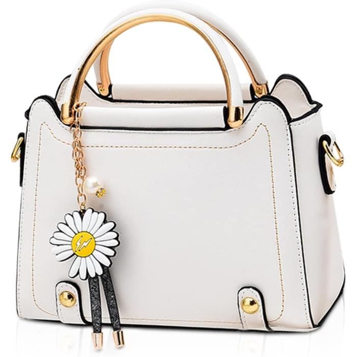Petit Sac A Main Femme Sac Bandouliere Mode Sac D Epaule Mignon Sac Messenger Fille Sac Epaule Pu Cuir Sac Crossbody Avec Fl u11998 Cdiscount Bagagerie Maroquinerie