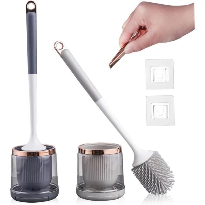 Ensemble De Brosses Et De Supports De Toilettes Jetables Avec 48 Recharges De