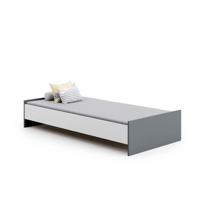 Lit Enfant Prince Charmant – 190x90cm – Cadre Simple En Panneau MDF – Neuf