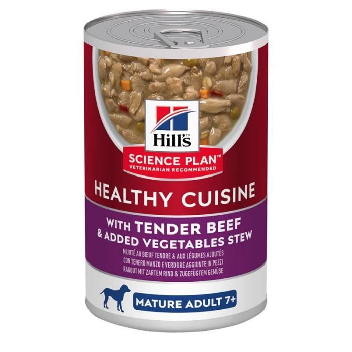Hillu0027s Science Plan Mature Adult 7+ Healthy Cuisine Mijoté bœuf 
