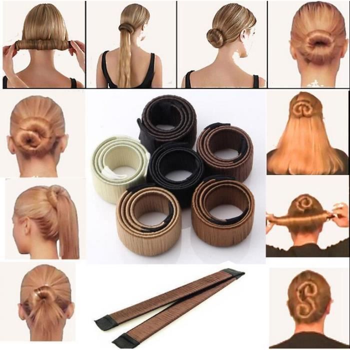 les nouvelles femmes donut ancienne coiffure mousse machine outil de bricolage pain français twist magie