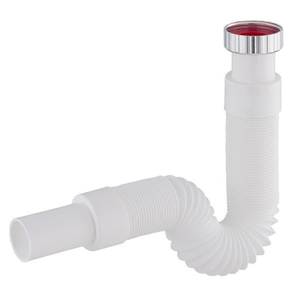 Kit Tuyau De Vidange Lavabo Anti-odeur - Flexible Rétractable, Bouchon Pop-up, Laiton Et Acier Inox, Pour Salle De Bain
