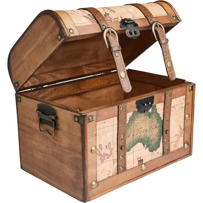 Kit DIY 4 Petites Boîtes En Bois à Décorer - Dimensions 15x10x6 Cm, Avec Autocollants Diamant, Pour Bijoux, Bricolage Enfant, Cadeau Créatif