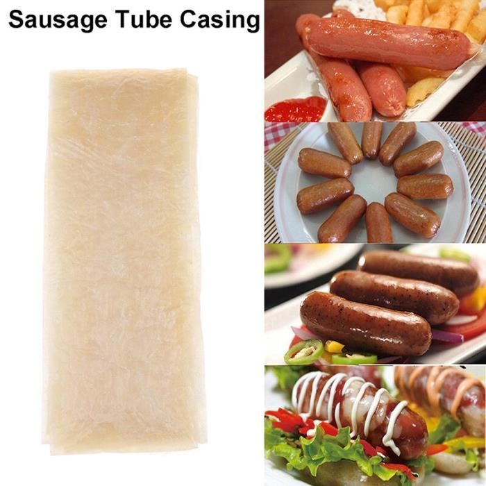 Boyaux de saucisses comestibles, emballage en Tube de porc pour