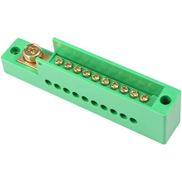 Boîte De Jonction Unipolaire 160A 690V UKK160 - Bornier Sur Rail DIN, Entrée 70mm², 6 Sorties 16mm² (PA66)
