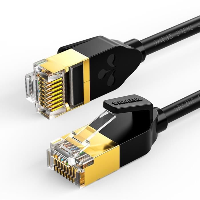 Coupleur RJ45, Connecteur de Réseau Adaptateur d'Extension d’Ethernet pour  Cat7/ Cat6/ Cat5e/ Cat5 Coupleur de Câble de Réseau Ethernet Femelle à