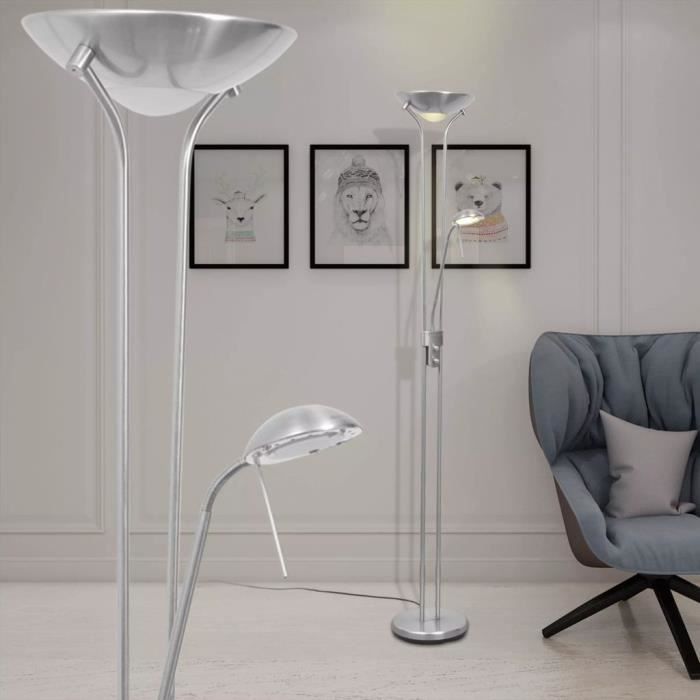 5 Watt Lampadaire LED dimmable avec télécommande pour salon et salle à manger Lampadaire LED à changement de couleur 50 cm de hauteur